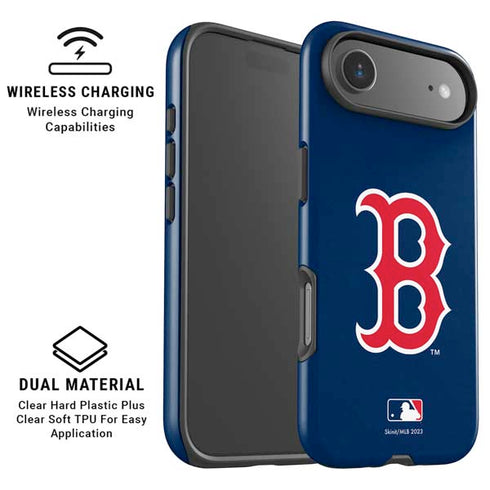 MLB Boston Red Sox - Solid Distressed iPhone 17 Air Magsafe Impact Case