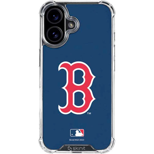 MLB Boston Red Sox - Solid Distressed iPhone 17 Clear Case