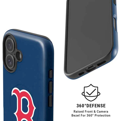 MLB Boston Red Sox - Solid Distressed iPhone 17 Magsafe Impact Case