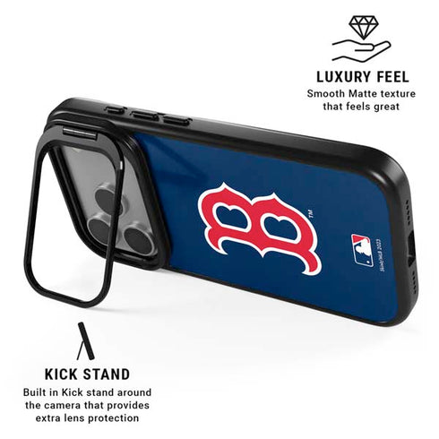 MLB Boston Red Sox - Solid Distressed iPhone 17 Pro Kickstand Case