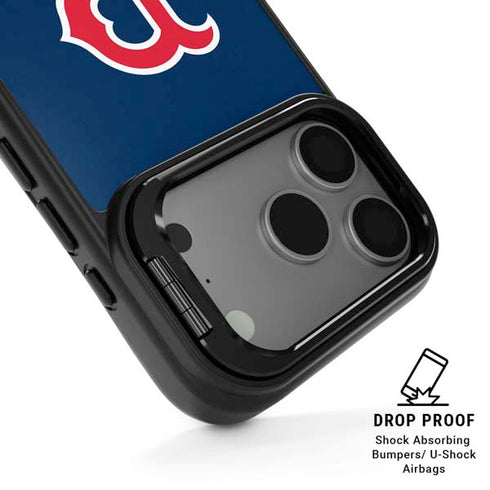 MLB Boston Red Sox - Solid Distressed iPhone 17 Pro Kickstand Case