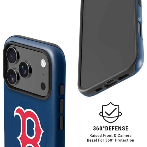 MLB Boston Red Sox - Solid Distressed iPhone 17 Pro Magsafe Impact Case