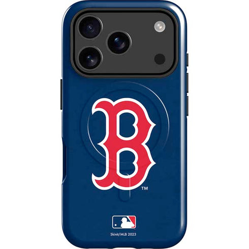 MLB Boston Red Sox - Solid Distressed iPhone 17 Pro Max Magsafe Impact Case