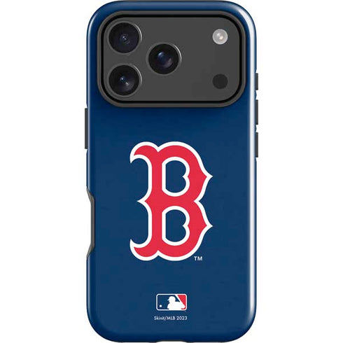 MLB Boston Red Sox - Solid Distressed iPhone 18 Pro Impact Case