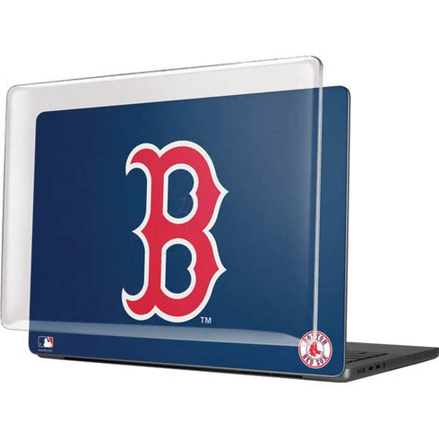 MLB Boston Red Sox - Solid Distressed MacBook Pro 14in (2021-24) Case plus Skin