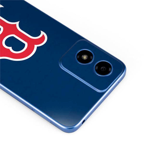 MLB Boston Red Sox - Solid Distressed Moto G Play 4G (2024) Skin
