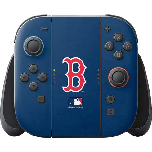 MLB Boston Red Sox - Solid Distressed Nintendo Switch 2 (2025) Joy-Con Controller Skin