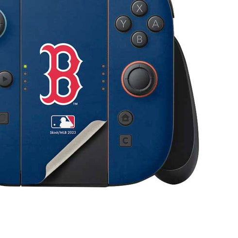 MLB Boston Red Sox - Solid Distressed Nintendo Switch 2 (2025) Joy-Con Controller Skin