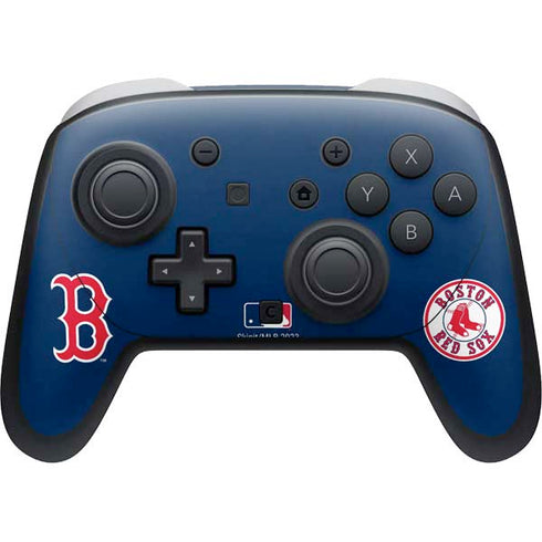 MLB Boston Red Sox - Solid Distressed Nintendo Switch 2 (2025) Pro Controller Skin