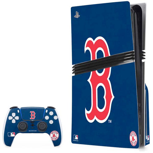 MLB Boston Red Sox - Solid Distressed PlayStation PS5 Skins