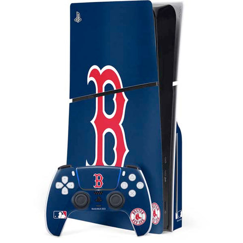 MLB Boston Red Sox - Solid Distressed PlayStation PS5 Skins