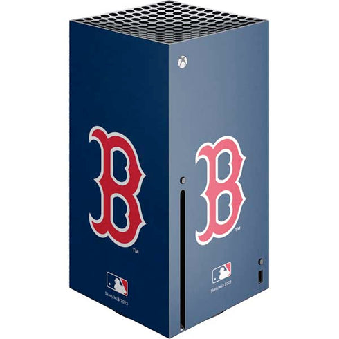 MLB Boston Red Sox - Solid Distressed Xbox Series X Skins