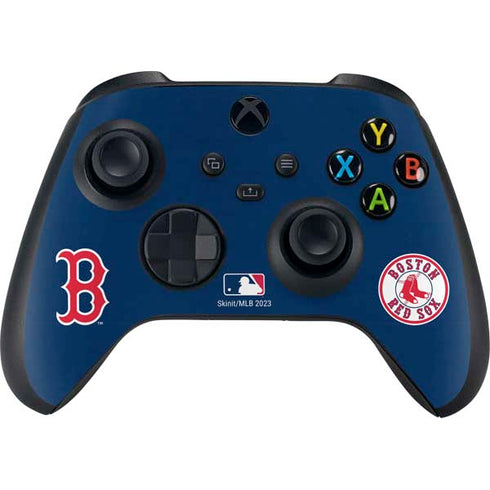 MLB Boston Red Sox - Solid Distressed Xbox Series X Skins