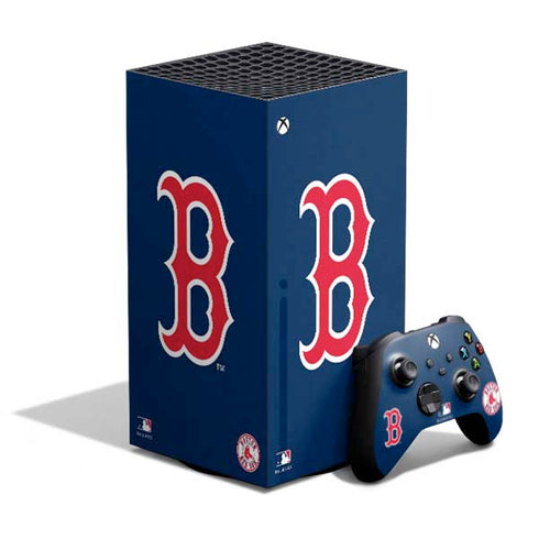 MLB Boston Red Sox - Solid Distressed XBox Series X Digital Edition Bundle Skin