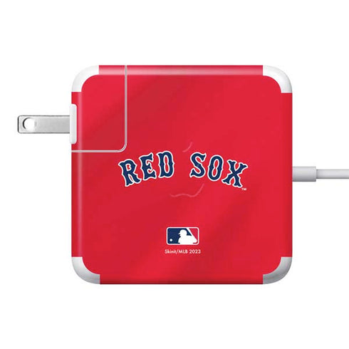 MLB Boston Red Sox Alternate/Away Jersey 85W Power Adapter (15 and 17 inch MacBook Pro Charger) Skin