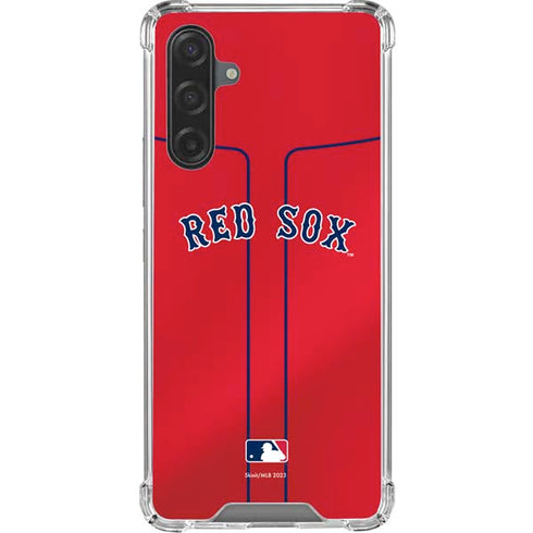 MLB Boston Red Sox Alternate/Away Jersey Galaxy A17 Clear Case