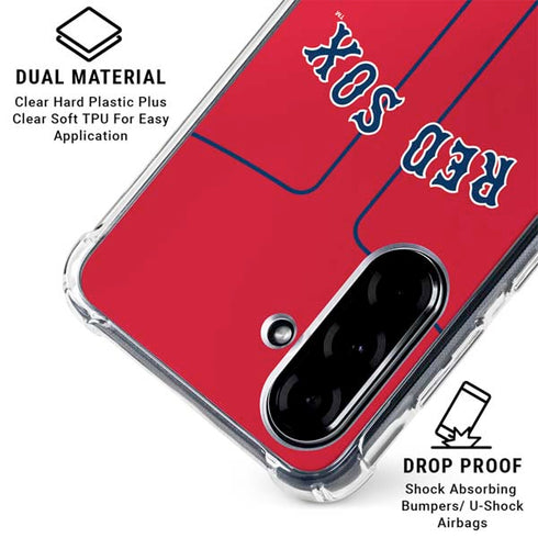 MLB Boston Red Sox Alternate/Away Jersey Galaxy A36 5G Clear Case