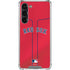 MLB Boston Red Sox Alternate/Away Jersey Galaxy S24 FE Clear Case