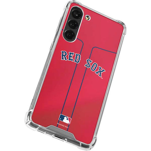 MLB Boston Red Sox Alternate/Away Jersey Galaxy S24 FE Clear Case