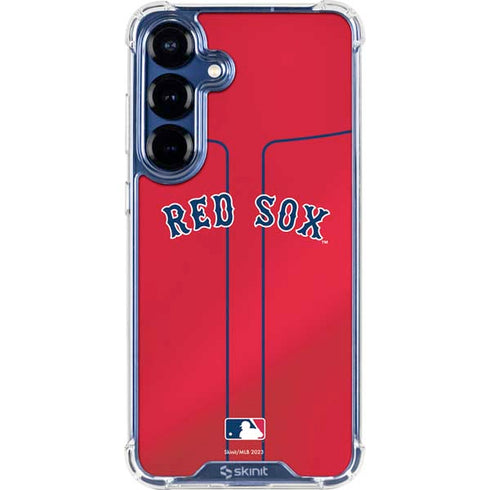 MLB Boston Red Sox Alternate/Away Jersey Galaxy S25 FE Clear Case