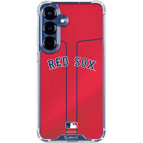 MLB Boston Red Sox Alternate/Away Jersey Galaxy S25 Plus Clear Case