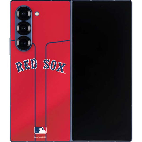MLB Boston Red Sox Alternate/Away Jersey Galaxy Z Fold6 Skin