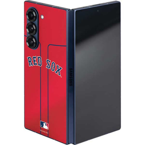 MLB Boston Red Sox Alternate/Away Jersey Galaxy Z Fold6 Skin