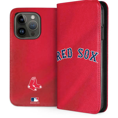 MLB Boston Red Sox Alternate/Away Jersey iPhone 15 Pro Folio Case