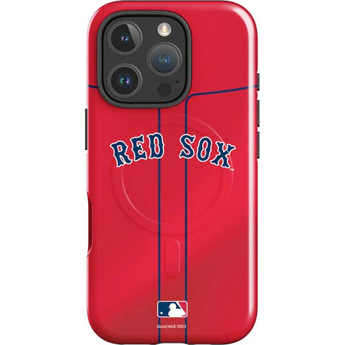 MLB Boston Red Sox Alternate/Away Jersey iPhone 16 Pro Magsafe Impact Case