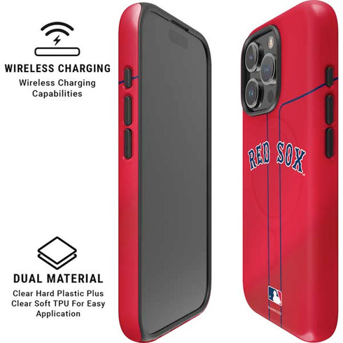 MLB Boston Red Sox Alternate/Away Jersey iPhone 16 Pro Magsafe Impact Case