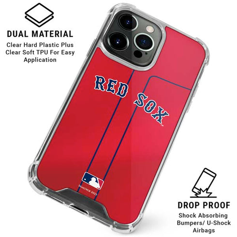 MLB Boston Red Sox Alternate/Away Jersey iPhone 16 Pro Max Clear Case