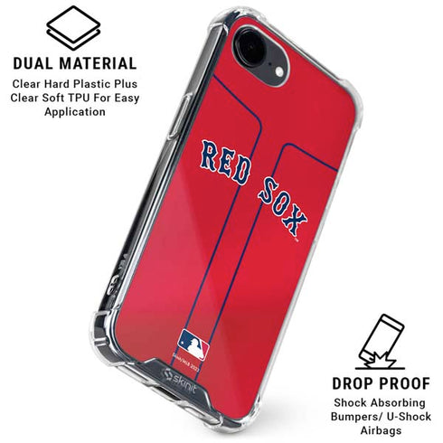 MLB Boston Red Sox Alternate/Away Jersey iPhone 16e Clear Case