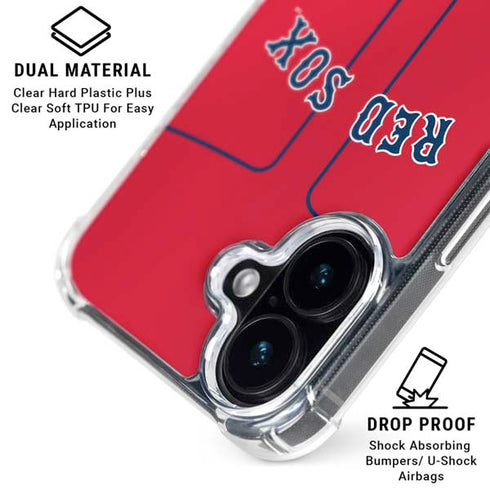 MLB Boston Red Sox Alternate/Away Jersey iPhone 17 Clear Case