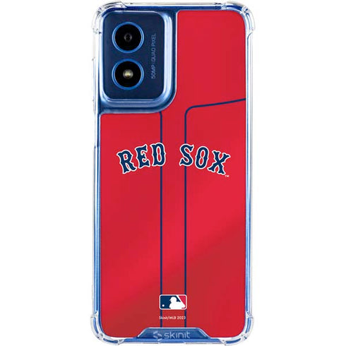 MLB Boston Red Sox Alternate/Away Jersey Moto G 5G (2024) Clear Case