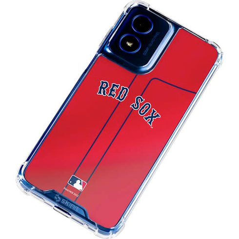 MLB Boston Red Sox Alternate/Away Jersey Moto G 5G (2024) Clear Case