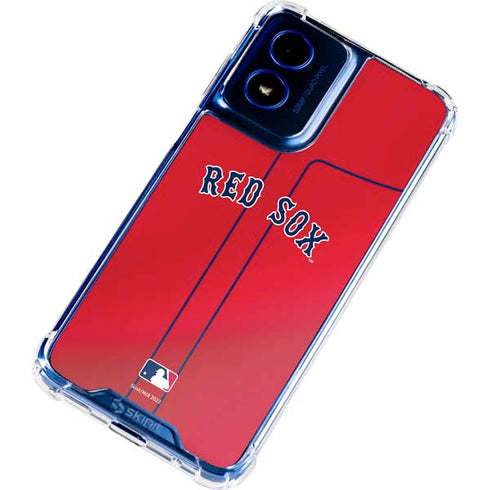 MLB Boston Red Sox Alternate/Away Jersey Moto G Play 4G (2024) Clear Case