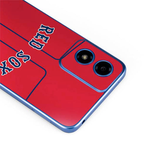 MLB Boston Red Sox Alternate/Away Jersey Moto G Play 4G (2024) Skin
