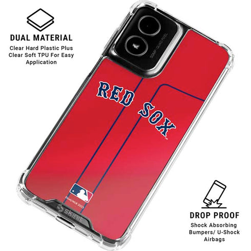 MLB Boston Red Sox Alternate/Away Jersey Moto G Power 5G (2024) Clear Case