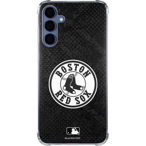 MLB Boston Red Sox Dark Wash Galaxy A35 5G Clear Case