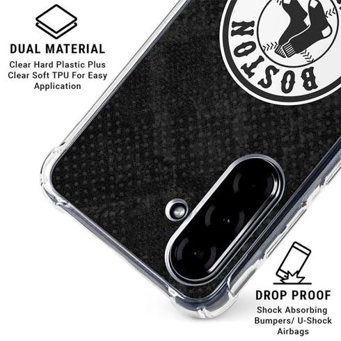 MLB Boston Red Sox Dark Wash Galaxy A36 5G Clear Case