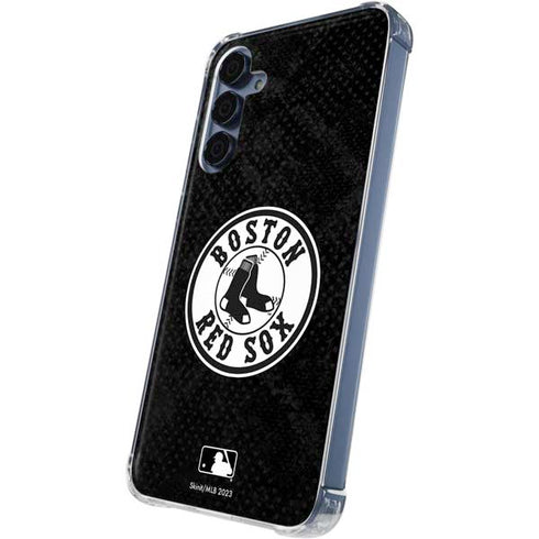 MLB Boston Red Sox Dark Wash Galaxy A55 5G Clear Case