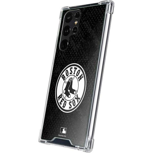 MLB Boston Red Sox Dark Wash Galaxy S23 Ultra Clear Case