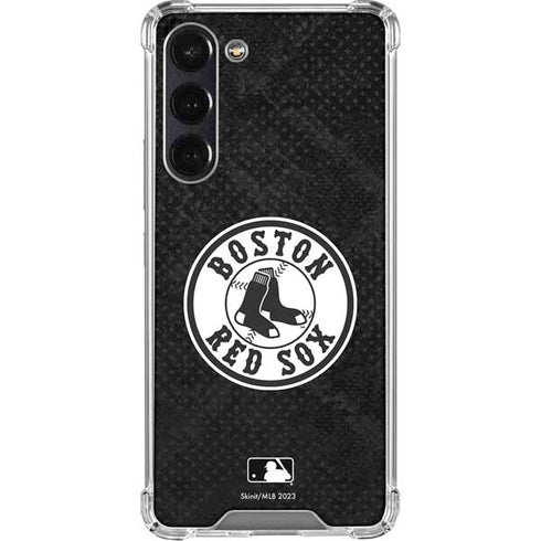 MLB Boston Red Sox Dark Wash Galaxy S24 FE Clear Case