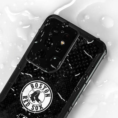 MLB Boston Red Sox Dark Wash Galaxy S24 Ultra Waterproof Case