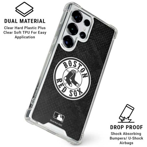 MLB Boston Red Sox Dark Wash Galaxy S26 Ultra Clear Case