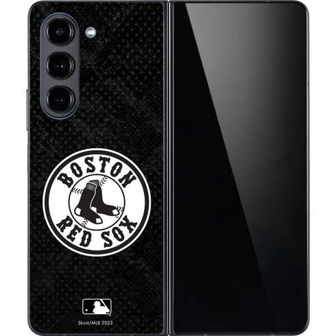 MLB Boston Red Sox Dark Wash Galaxy Z Fold5 5G Skin