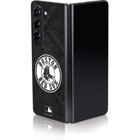 MLB Boston Red Sox Dark Wash Galaxy Z Fold5 5G Skin