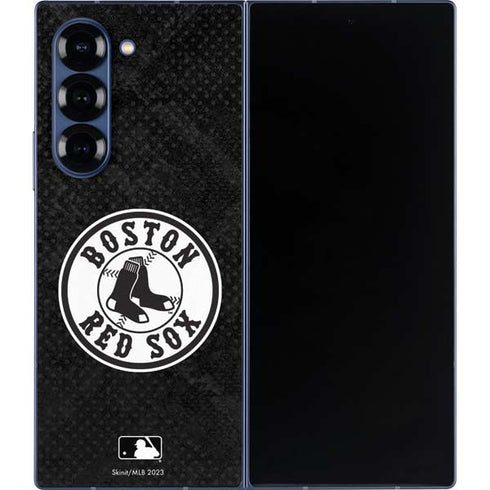 MLB Boston Red Sox Dark Wash Galaxy Z Fold6 Skin