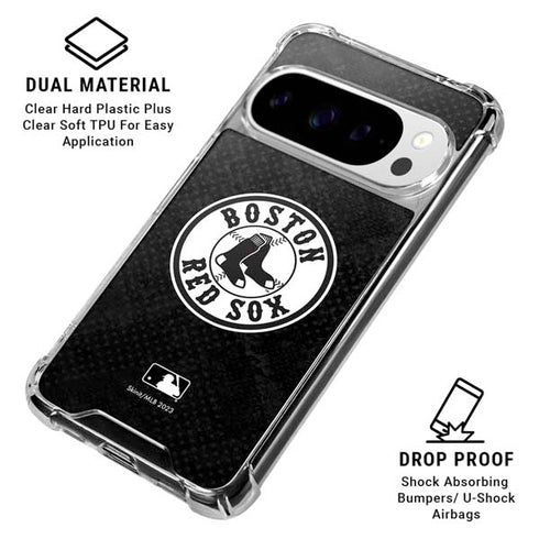 MLB Boston Red Sox Dark Wash Google Pixel 10 Pro XL Clear Case
