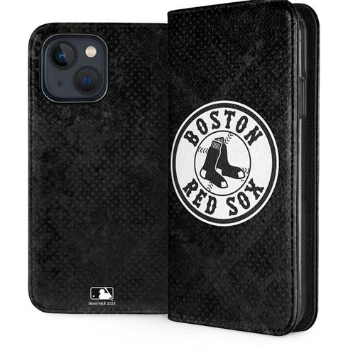 MLB Boston Red Sox Dark Wash iPhone 15 Plus Folio Case